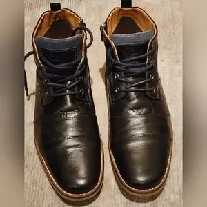 Steve Madden | Shoes | Steve Madden Leather Denim Lace Up  display picture 1